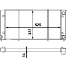 Mahle | Kühler, Motorkühlung | CR 340 001S