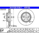 ATE | Bremsscheibe | 24.0126-0156.1