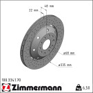 Zimmermann | Bremsscheibe | 100.3341.70