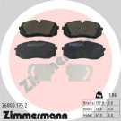 Zimmermann | Bremsbelagsatz, Scheibenbremse | 26800.175.2 Zimmermann | Bremsbelagsatz, Scheibenbremse | 26800.175.2
