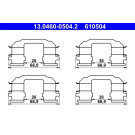 ATE | Zubehörsatz, Scheibenbremsbelag | 13.0460-0504.2