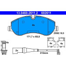 ATE | Bremsbelagsatz, Scheibenbremse | 13.0460-2611.2 ATE | Bremsbelagsatz, Scheibenbremse | 13.0460-2611.2