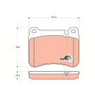 TRW | Bremsbelagsatz, Scheibenbremse | GDB1693 TRW | Bremsbelagsatz, Scheibenbremse | GDB1693