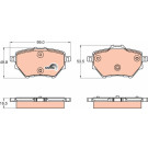 TRW | Bremsbelagsatz, Scheibenbremse | GDB2036 TRW | Bremsbelagsatz, Scheibenbremse | GDB2036