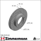 Zimmermann | Bremsscheibe | 590.2573.52