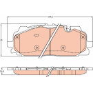 TRW | Bremsbelagsatz, Scheibenbremse | GDB2158