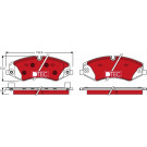 TRW | Bremsbelagsatz, Scheibenbremse | GDB1898DTE TRW | Bremsbelagsatz, Scheibenbremse | GDB1898DTE