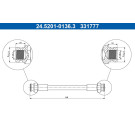 ATE | Bremsschlauch | 24.5201-0136.3