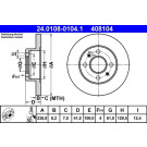 ATE | Bremsscheibe | 24.0108-0104.1