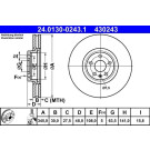 ATE | Bremsscheibe | 24.0130-0243.1