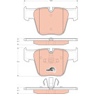 TRW | Bremsbelagsatz, Scheibenbremse | GDB1674 TRW | Bremsbelagsatz, Scheibenbremse | GDB1674
