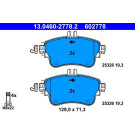 ATE | Bremsbelagsatz, Scheibenbremse | 13.0460-2778.2