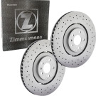 ZIMMERMANN 150.3483.52 Bremsscheibe SPORT COAT Z für BMW 5er, 6er 348mm, innenbelüftet, gelocht, beschichtet, hochgekohlt