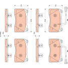 TRW | Bremsbelagsatz, Scheibenbremse | GDB1888 TRW | Bremsbelagsatz, Scheibenbremse | GDB1888