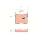 TRW | Bremsbelagsatz, Scheibenbremse | GDB1335 TRW | Bremsbelagsatz, Scheibenbremse | GDB1335