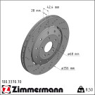 Zimmermann | Bremsscheibe | 100.3370.70