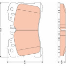 TRW | Bremsbelagsatz, Scheibenbremse | GDB3473 TRW | Bremsbelagsatz, Scheibenbremse | GDB3473
