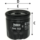 VALEO 586142 Ölfilter UNF 3/4" -16, Anschraubfilter VALEO 586142 Ölfilter UNF 3/4" -16, Anschraubfilter