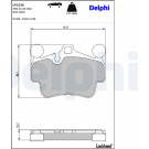 Delphi | Bremsbelagsatz, Scheibenbremse | LP2236 Delphi | Bremsbelagsatz, Scheibenbremse | LP2236