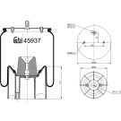 FEBI BILSTEIN 45937 Federbalg, Luftfederung