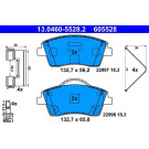 ATE | Bremsbelagsatz, Scheibenbremse | 13.0460-5528.2
