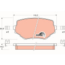 TRW | Bremsbelagsatz, Scheibenbremse | GDB3132 TRW | Bremsbelagsatz, Scheibenbremse | GDB3132