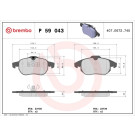 Brembo | Bremsbelagsatz, Scheibenbremse | P 59 043 Brembo | Bremsbelagsatz, Scheibenbremse | P 59 043