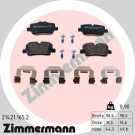 Zimmermann | Bremsbelagsatz, Scheibenbremse | 21421.165.2