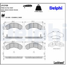 Delphi | Bremsbelagsatz, Scheibenbremse | LP2769 Delphi | Bremsbelagsatz, Scheibenbremse | LP2769