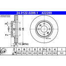 ATE | Bremsscheibe | 24.0122-0289.1