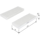 BOSCH 1 987 435 033 Innenraumfilter BOSCH 1 987 435 033 Innenraumfilter