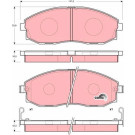 TRW | Bremsbelagsatz, Scheibenbremse | GDB3201 TRW | Bremsbelagsatz, Scheibenbremse | GDB3201