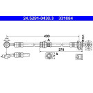 ATE | Bremsschlauch | 24.5291-0430.3