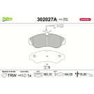 Valeo | Bremsbelagsatz, Scheibenbremse | 302027A Valeo | Bremsbelagsatz, Scheibenbremse | 302027A
