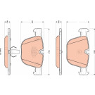 TRW | Bremsbelagsatz, Scheibenbremse | GDB1892