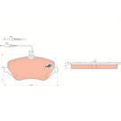 TRW | Bremsbelagsatz, Scheibenbremse | GDB1595 TRW | Bremsbelagsatz, Scheibenbremse | GDB1595