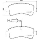 Brembo | Bremsbelagsatz, Scheibenbremse | P 61 130