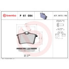 Brembo | Bremsbelagsatz, Scheibenbremse | P 61 084