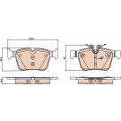 TRW | Bremsbelagsatz, Scheibenbremse | GDB2071