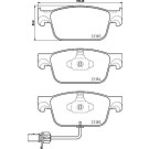 Brembo | Bremsbelagsatz, Scheibenbremse | P 85 153