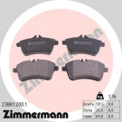 Zimmermann | Bremsbelagsatz, Scheibenbremse | 23881.200.1 Zimmermann | Bremsbelagsatz, Scheibenbremse | 23881.200.1