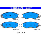 ATE | Bremsbelagsatz, Scheibenbremse | 13.0460-5837.2 ATE | Bremsbelagsatz, Scheibenbremse | 13.0460-5837.2