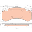 TRW | Bremsbelagsatz, Scheibenbremse | GDB1911 TRW | Bremsbelagsatz, Scheibenbremse | GDB1911