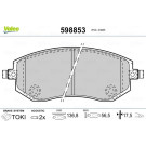 Valeo | Bremsbelagsatz, Scheibenbremse | 598853 Valeo | Bremsbelagsatz, Scheibenbremse | 598853