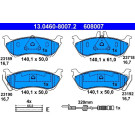 ATE | Bremsbelagsatz, Scheibenbremse | 13.0460-8007.2 ATE | Bremsbelagsatz, Scheibenbremse | 13.0460-8007.2