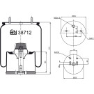 FEBI BILSTEIN 38712 Federbalg, Luftfederung