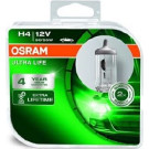 Osram | Glühlampe, Fernscheinwerfer | Ultra Life H4 Duo Box | 64193ULT-HCB