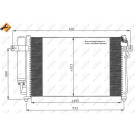 NRF | Kondensator, Klimaanlage | 35476