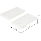 BOSCH 1 987 432 277 Innenraumfilter BOSCH 1 987 432 277 Innenraumfilter