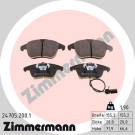 Zimmermann | Bremsbelagsatz, Scheibenbremse | 24705.200.1 Zimmermann | Bremsbelagsatz, Scheibenbremse | 24705.200.1